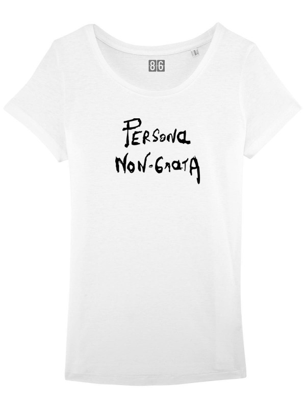 T-Shirt blanc "Mistral gagnant" col  large